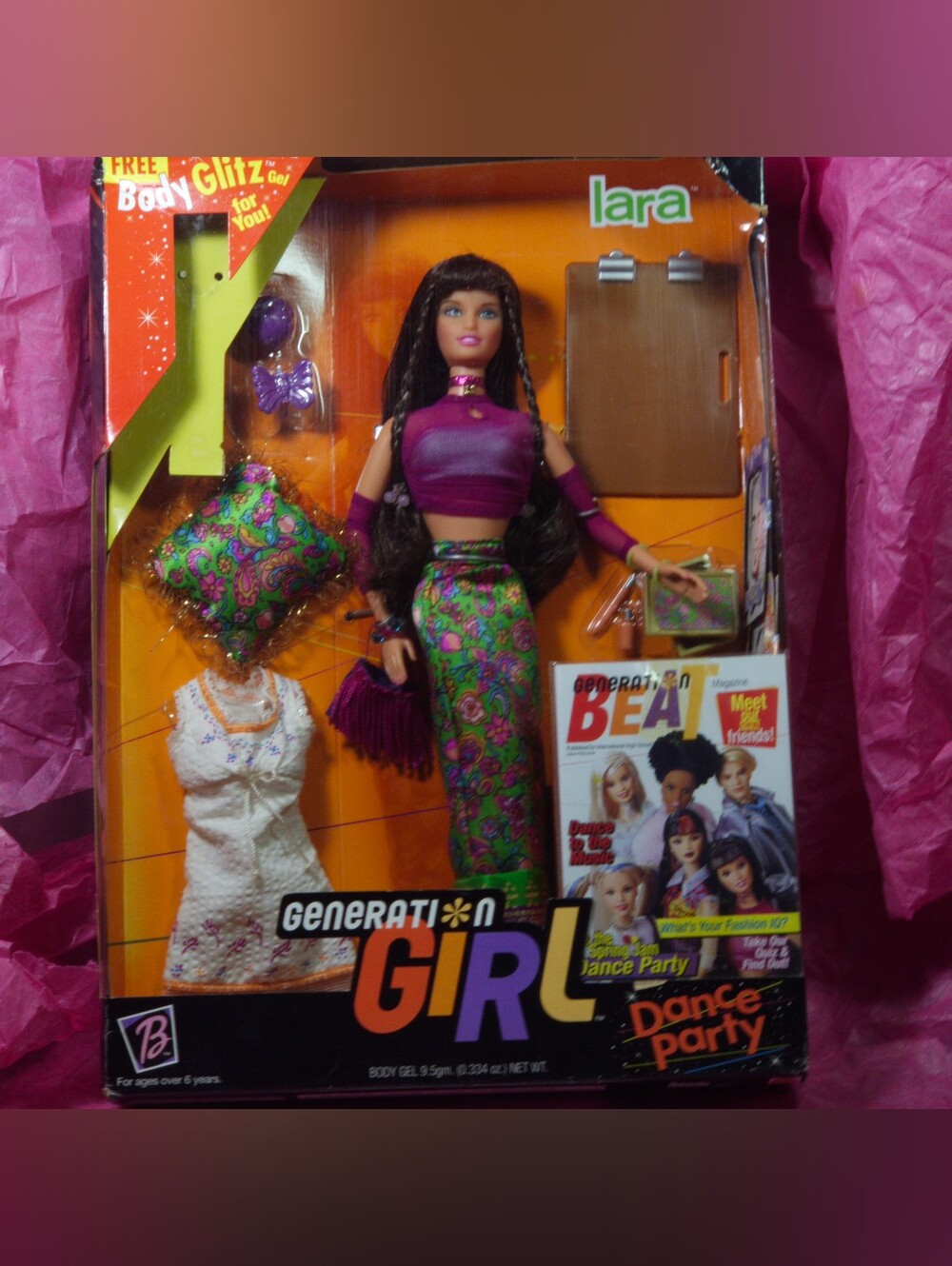 NIB Vintage 1999 Barbie Generation Girl "Lara" Dance Party Doll Mattel #25769